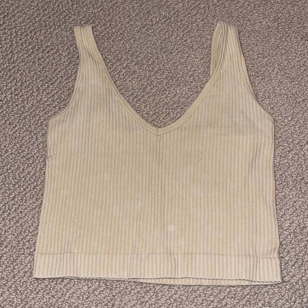 Cream tank top size: S